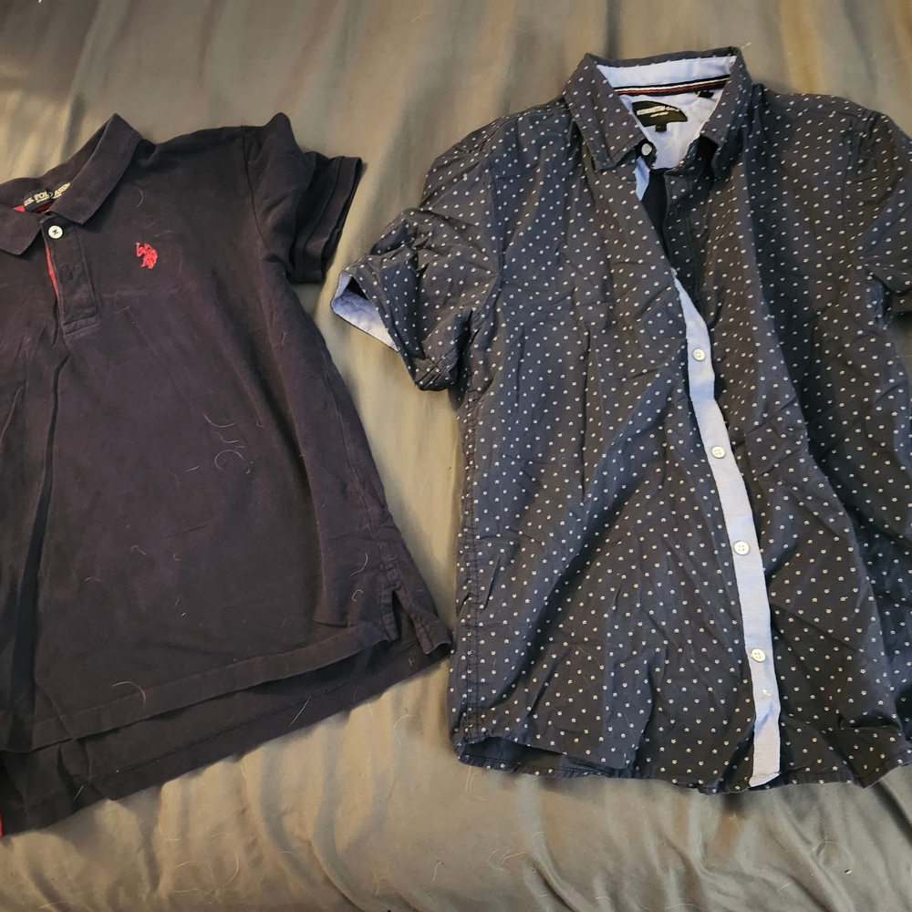 U.S. Polo Assn. Navy Polo with Red Trim